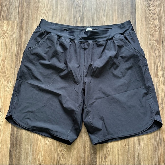 Lands End Womens Swim Shorts w/ Brief Modest 11" Quick Dry Black Plus‎ 24W Beach - Picture 1 of 9
